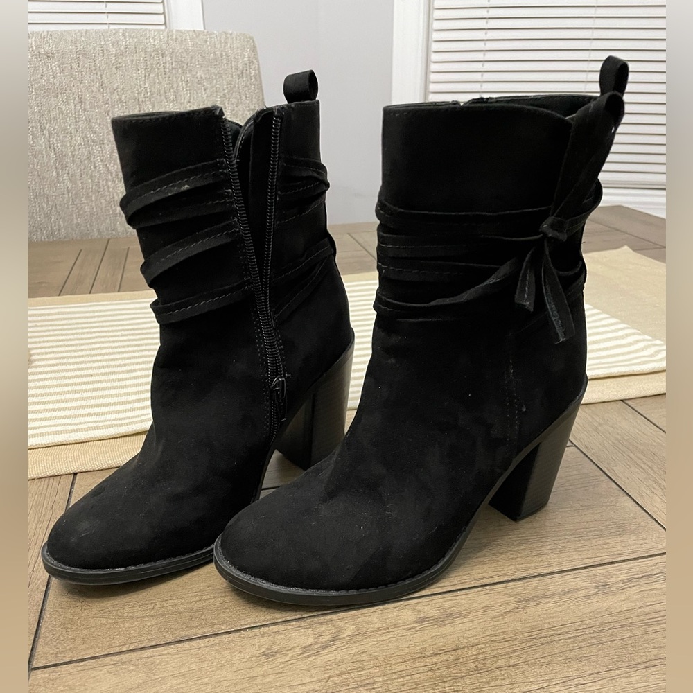 Black ankle boots